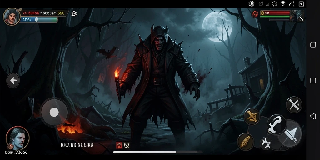 Tangkapan layar utama dari gameplay menakutkan 333666.