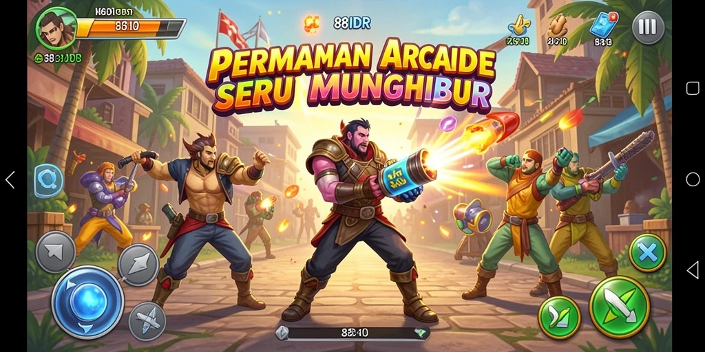 Screenshot gameplay 88IDR menampilkan aksi seru dalam permainan arcade.
