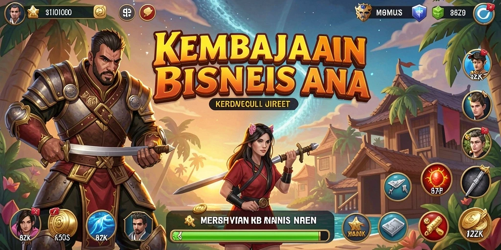 Gameplay seru dari 8ZK yang menampilkan strategi bisnis.