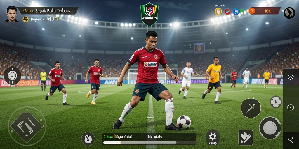 Screenshot gameplay dari AKURAT79 yang menampilkan aksi sepak bola mendebarkan.