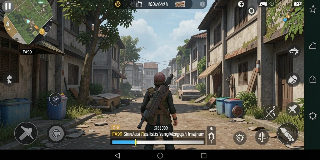 Tampilan gameplay FA99 yang menarik dan interaktif.