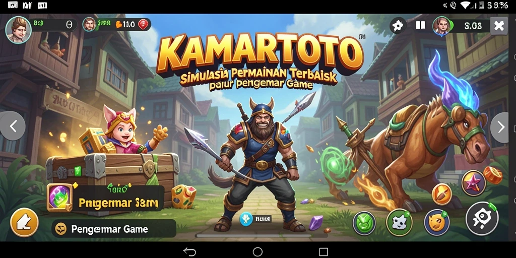 Tampilan gameplay KAMARTOTO yang menakjubkan dalam simulasi.