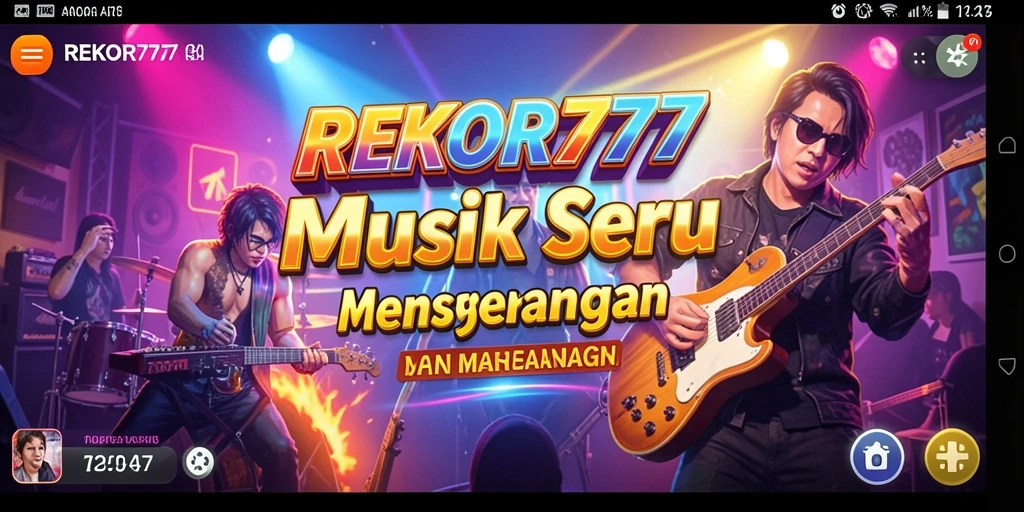 Gameplay seru dalam <strong>REKOR777</strong> yang memadukan musik dan tantangan.