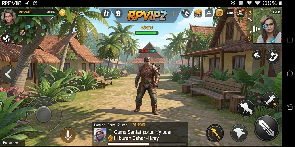 Screenshot RPVIP2 menampilkan aksi menarik saat bermain game Casual.