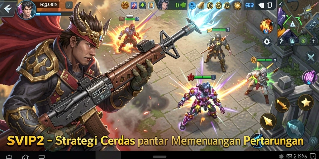 Gameplay mendebarkan dengan strategi yang mendalam.