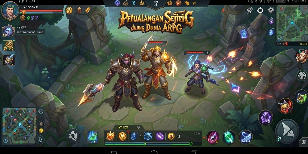 Tampilan seru dalam permainan ARPG YY123 dengan aksi yang mendebarkan.